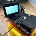 Drain camera equipment used to inspect an Edmonton sewer line